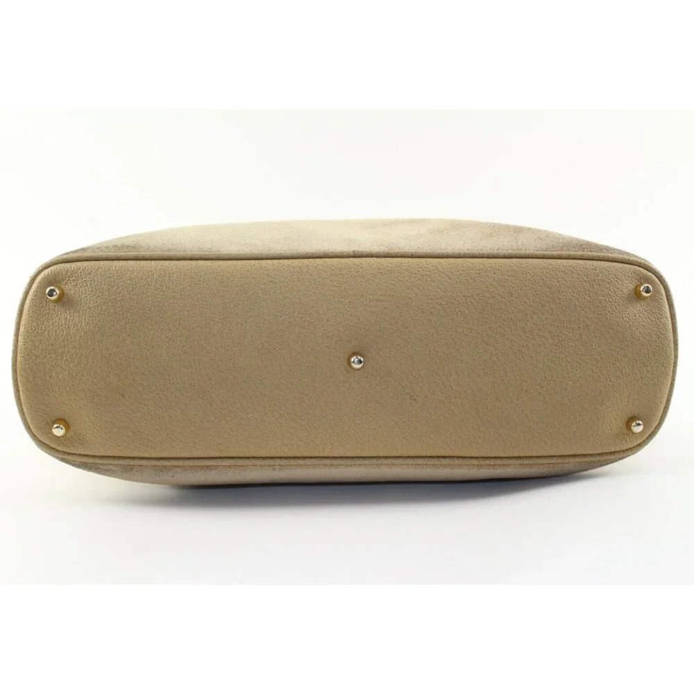 GUCCI Beige Suede Bamboo Dome 1GK1226K
